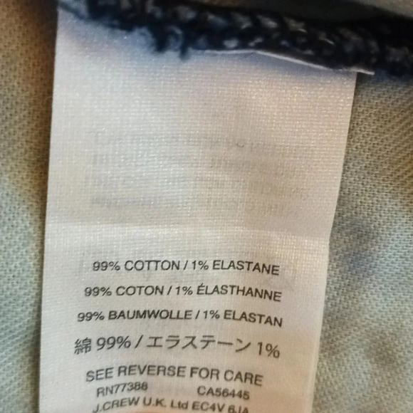 J. Crew Rayner wide leg front and back pockets dark wash size 27 - Picture 10 of 10